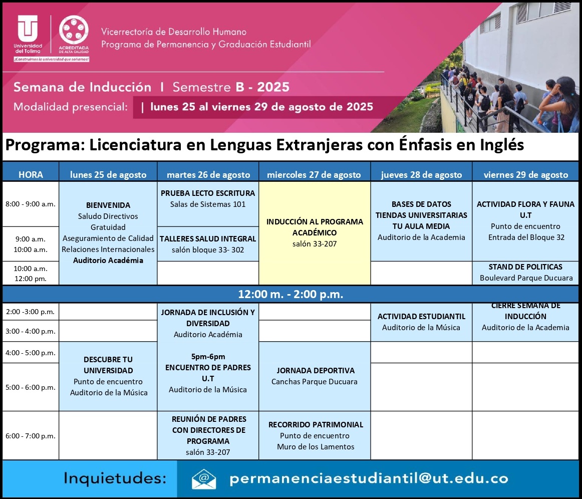 LIC EN LENGUAS EXTRANJERAS CON ENFASIS EN INGLES