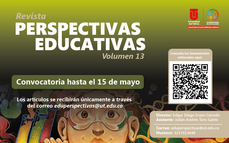 Convocatoria para la recepción de artículos de la Revista Perspectivas Educativas.