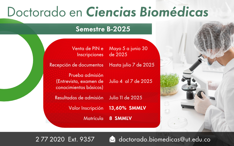 Inscripciones Doctorado en Ciencias Biomedicas