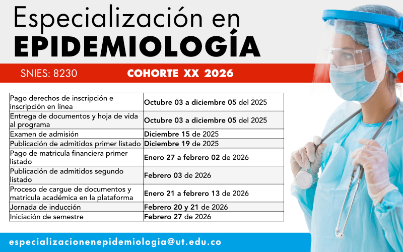Inscripciones Especialización en Epidemiología