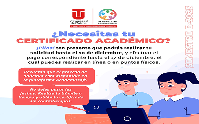 Constancias de estudio y hojas de vida